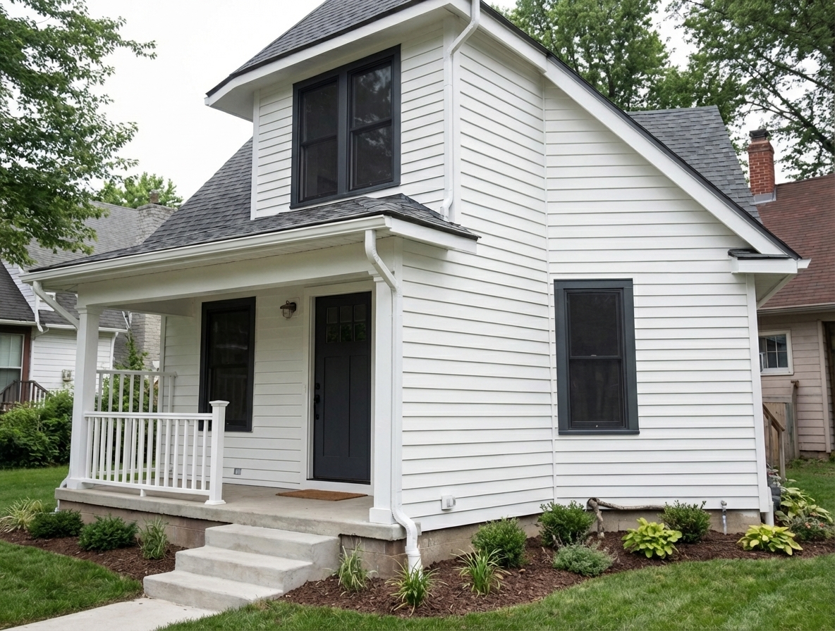 Exterior home makeover after photo